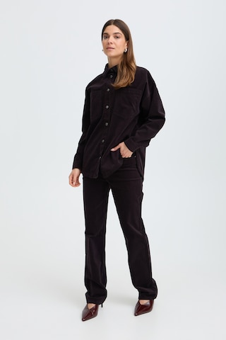 Pulz Regular Broek 'PZSally' in Bruin