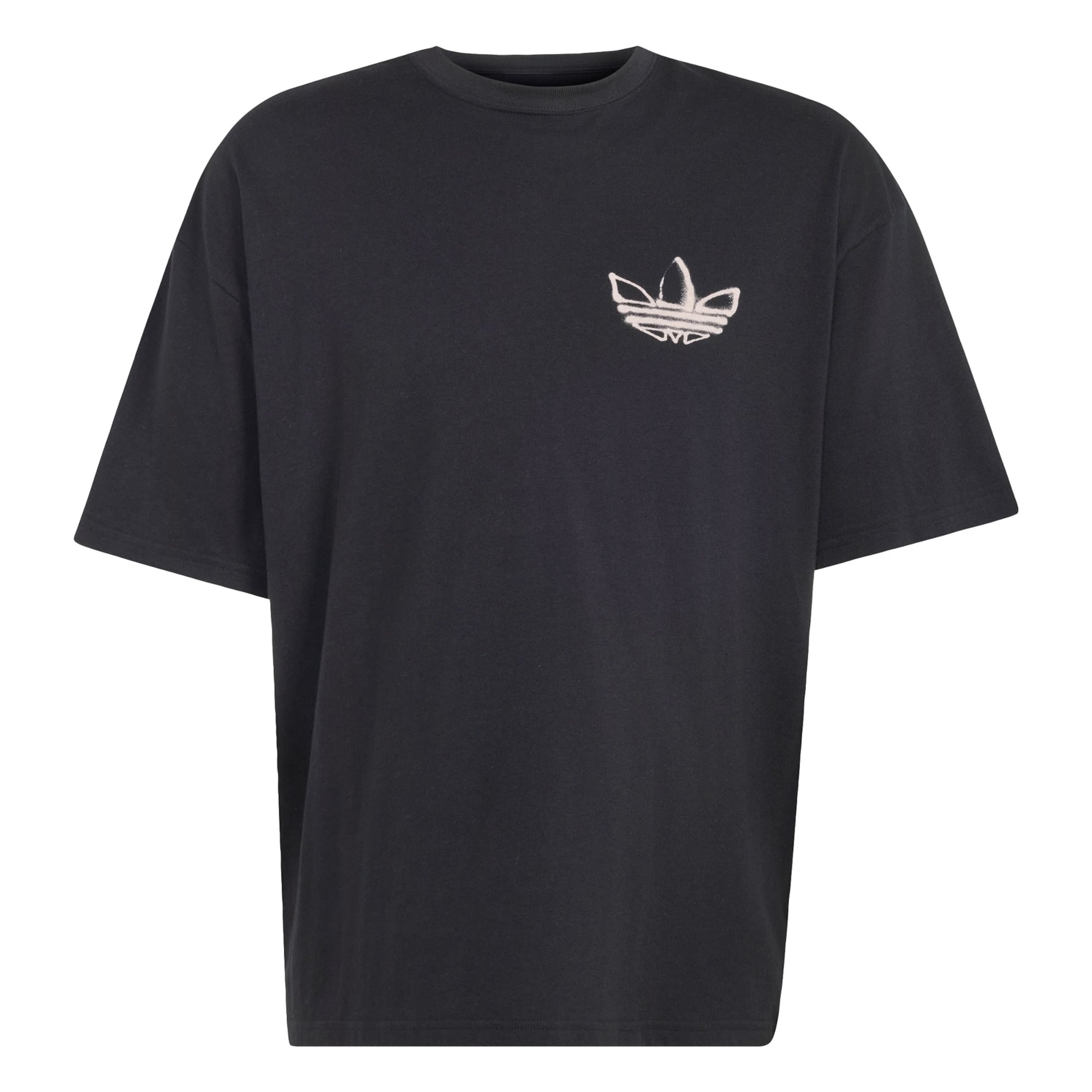 ADIDAS ORIGINALS T-Shirt 'Powder Tongue' en XS en poudre / noir, Vue avec produit