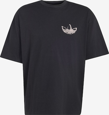 T-Shirt 'Powder Tongue' ADIDAS ORIGINALS en noir : devant