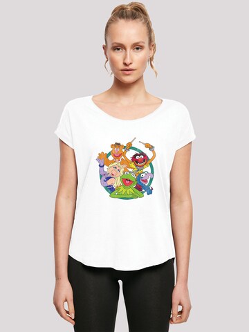 F4NT4STIC Shirt 'Muppets Kreis' in White: front
