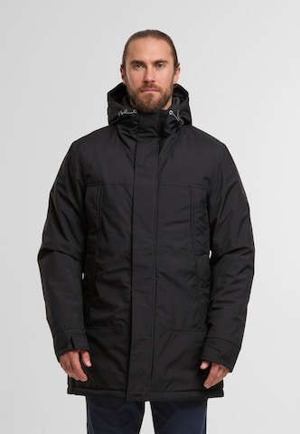 INDICODE JEANS Mantel 'Benyol' in Schwarz: Vorderseite