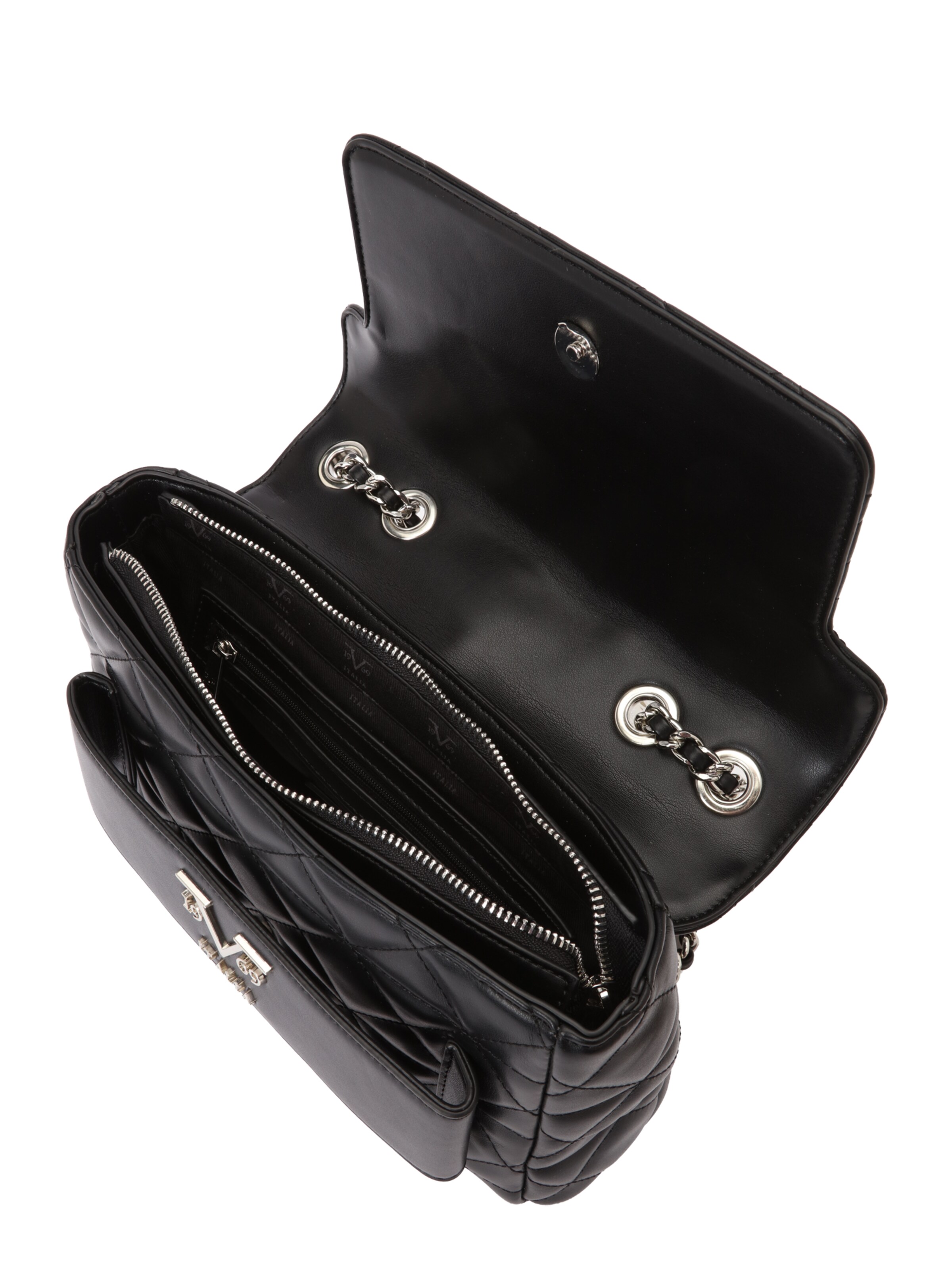 juoda 19V69 ITALIA Rankinė ant peties 'Gaia Silver'