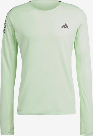 T-Shirt fonctionnel 'Adizero' ADIDAS PERFORMANCE en vert : devant