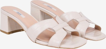 Desa - Zapatos abiertos 'Pantoletten mit Absatz' en beige: frente