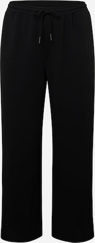 Wide Leg Pantalon 'Jasa' Noisy May Curve en noir : devant