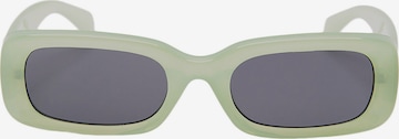 Pull&Bear Okulary przeciwsłoneczne w kolorze zielony: przód