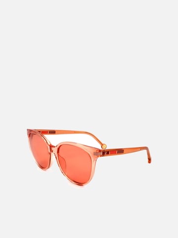 Carolina Herrera - Gafas de sol 'Shiny Peach' en naranja: frente