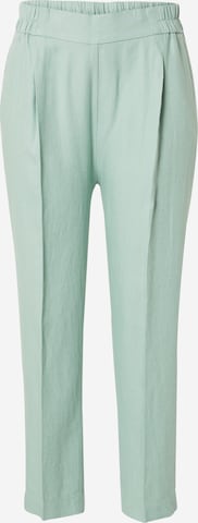 Sisley - regular Pantalón de pinzas en verde: frente