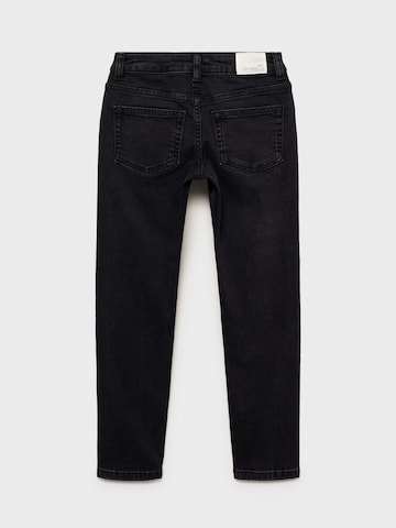 MANGO KIDSSlimfit Traperice - crna boja