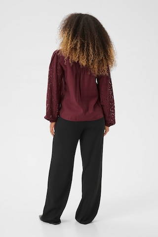 Cream Blouse 'Liselin' in Rood