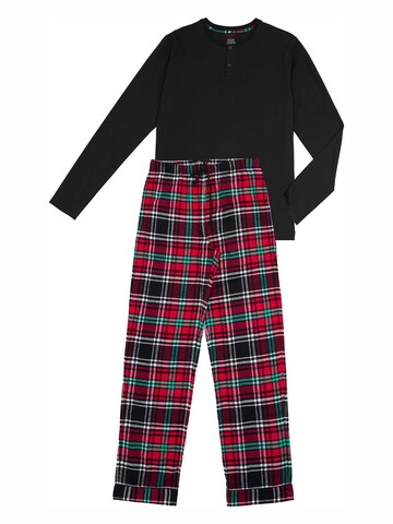 La V Pajamas long in Black