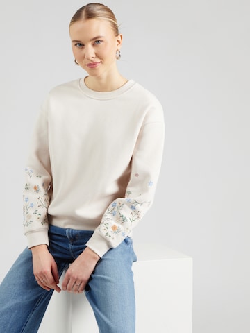 Felpa 'Gitta' di ABOUT YOU in beige: frontale