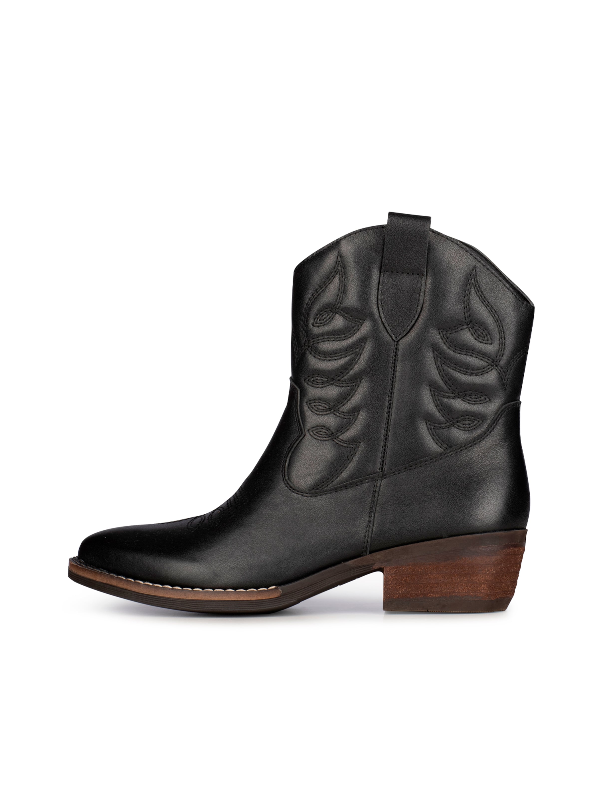 Bottes de cowboy 'Billy' PS Poelman en noir : devant