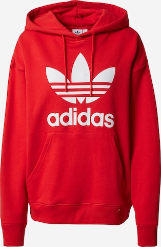 ADIDAS ORIGINALS Sweatshirt 'Trefoil' in Red: front