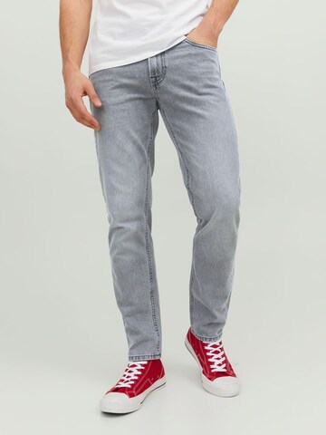 JACK & JONES Tapered Jeans 'Mike' in Grijs: voorkant