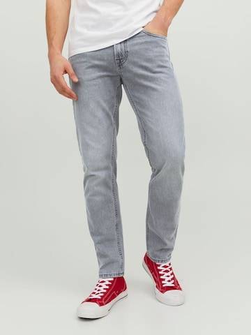 JACK & JONES Tapered Jeans 'Mike' in Grey: front