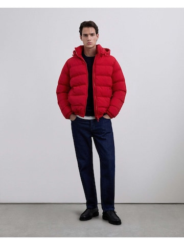 Scalpers Winterjas 'Malmo' in Rood: voorkant