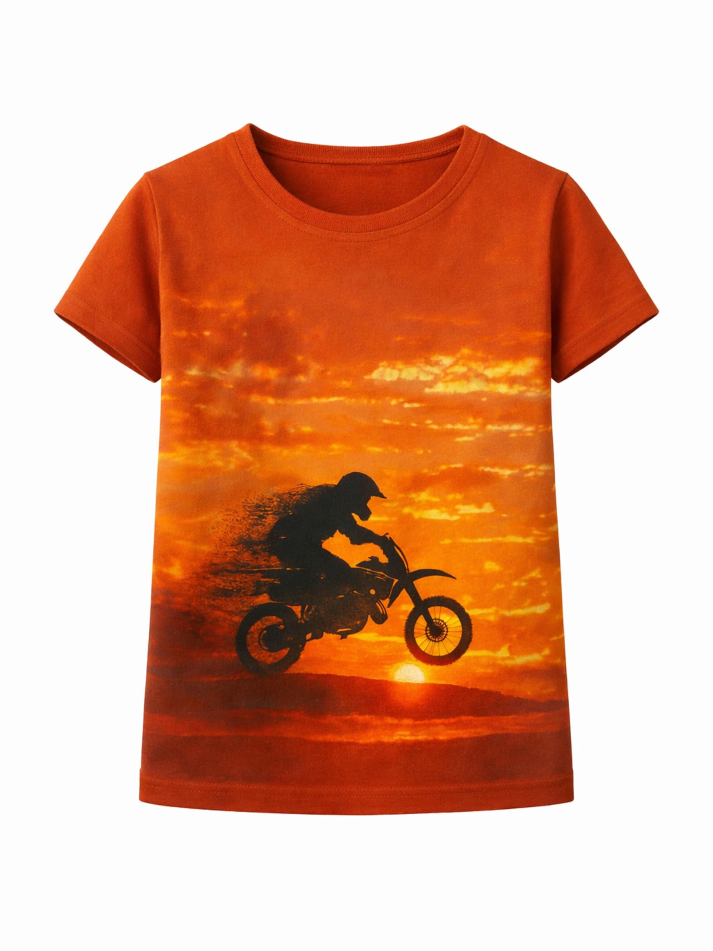 PANTONECLO Shirt 'Pantoneclo Boy's T-Shirt' in Orange: front