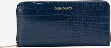 Carlo Colucci Wallet in Blue: front