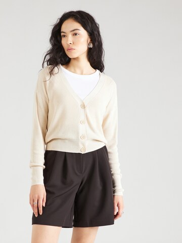 VERO MODA Knit Cardigan 'NEW LEXSUN' in Beige: front