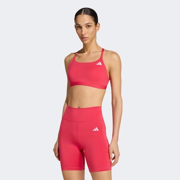 ADIDAS PERFORMANCE Sports Bra 'Opt Ess' in Pink: front