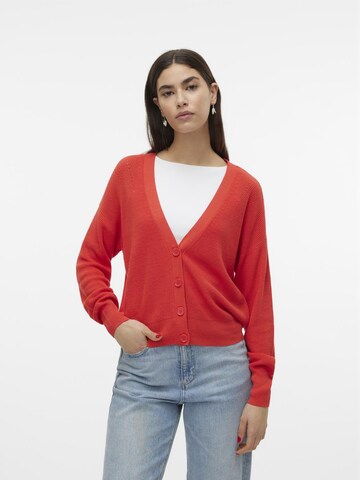 VERO MODA - Cárdigan 'New Lexsun' en rojo: frente