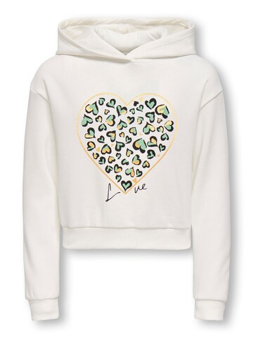 ONLY GIRLS Sweatshirt 'KOGCooper' in Weiß