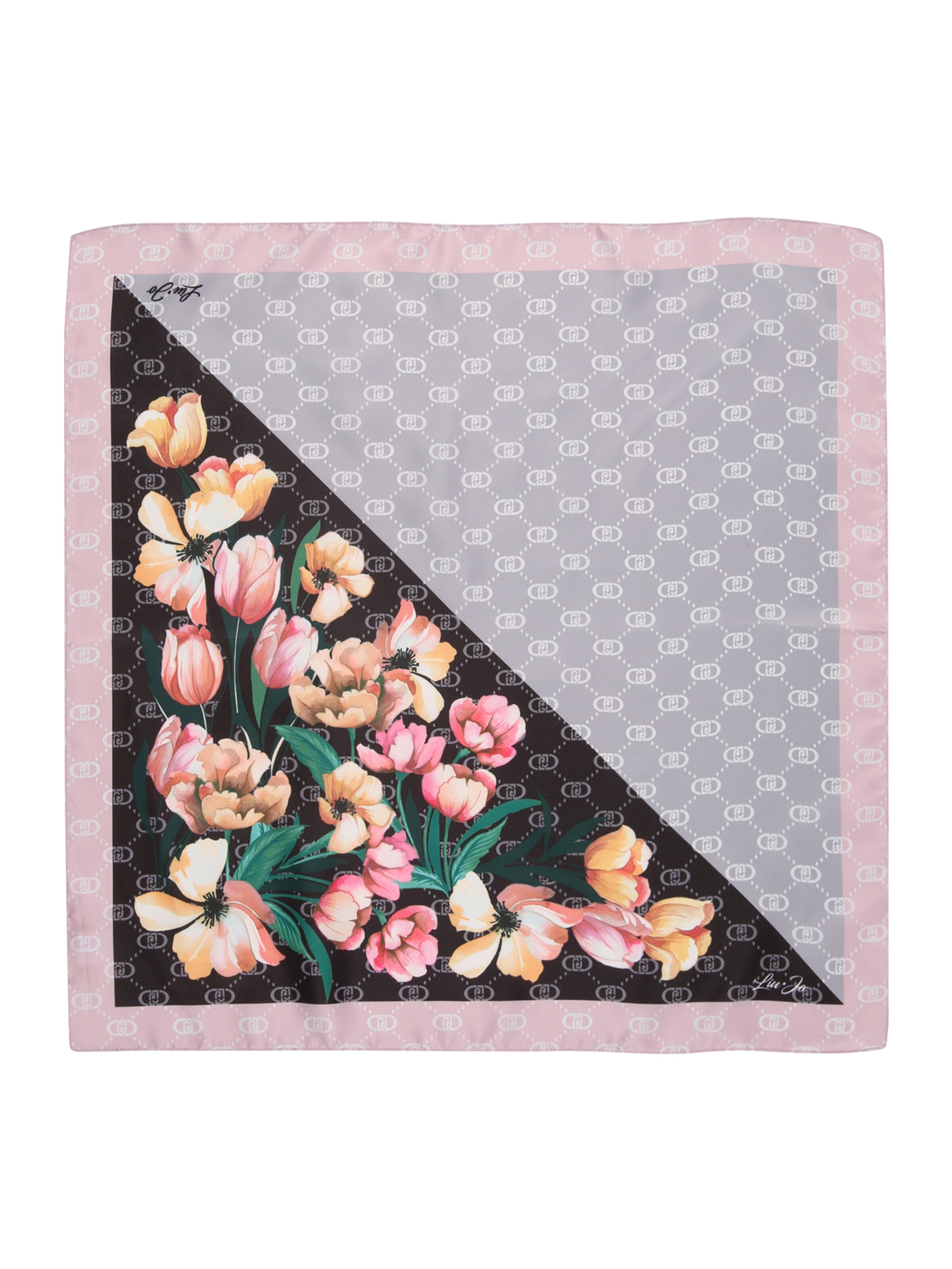 Liu Jo Tørklæde 'FOULARD' i sort: forside