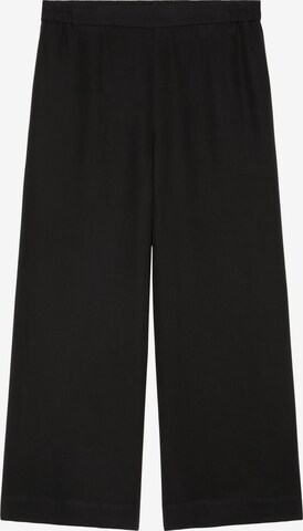 Wide Leg Pantalon Marc O'Polo en noir : devant