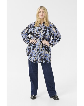 KAFFE CURVE Bluse 'Toria' in Schwarz
