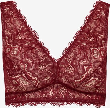 Bustier Soutien-gorge ' Solene ' Hanro en rouge : devant