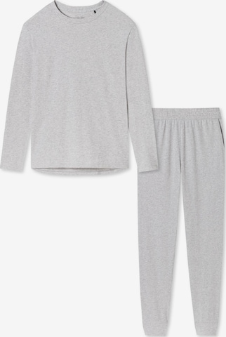 SCHIESSER Pajama 'Cotton' in Grey: front