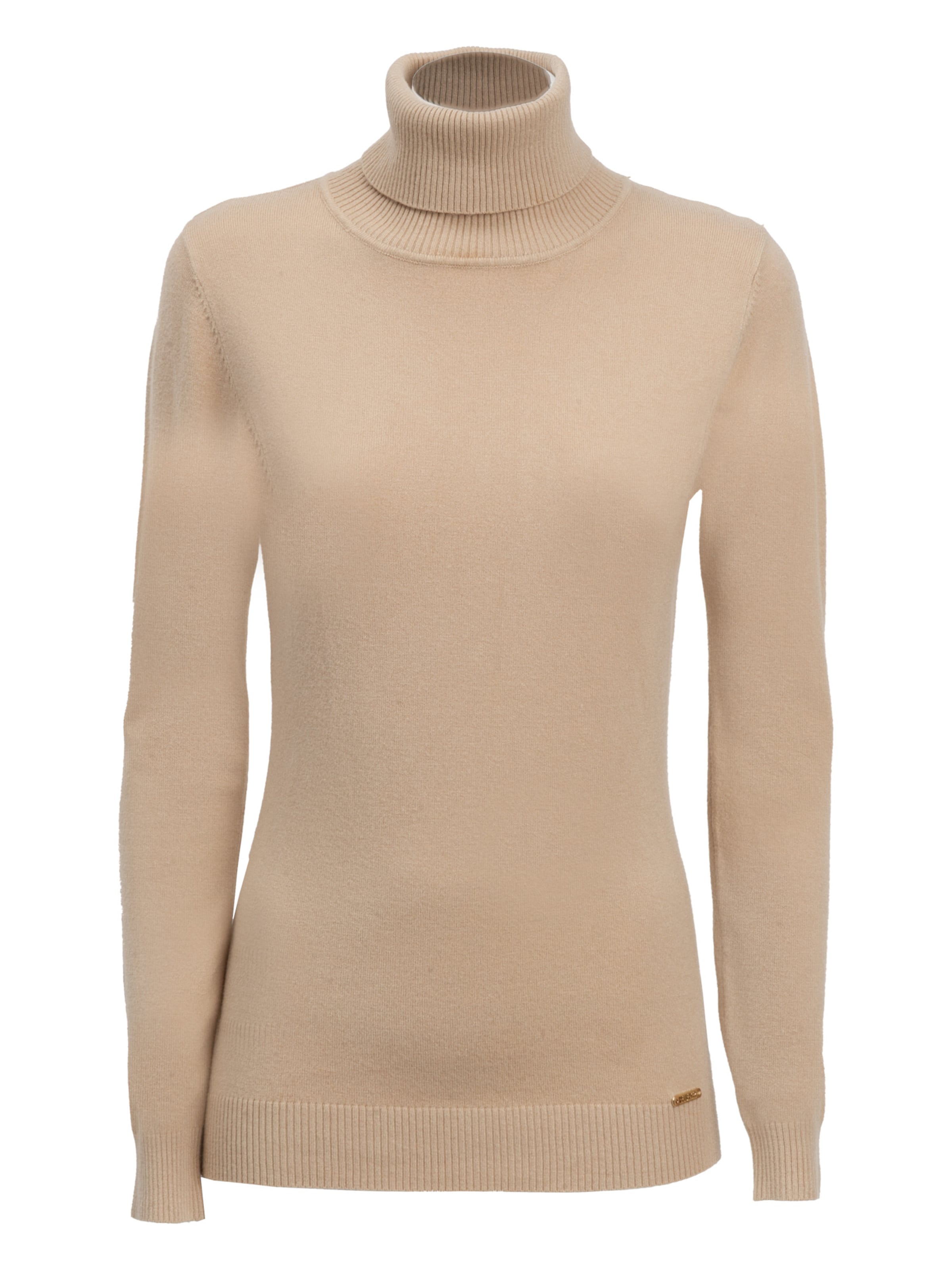 Influencer Пуловер в бежово: отпред