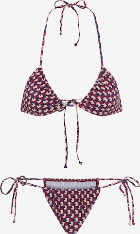 LSCN by LASCANA Trójkąt Bikini w kolorze czerwony: przód