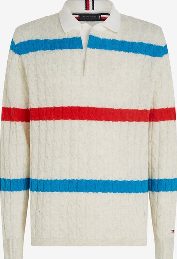 TOMMY HILFIGER Pullover in beige / blau / rot, Produktansicht
