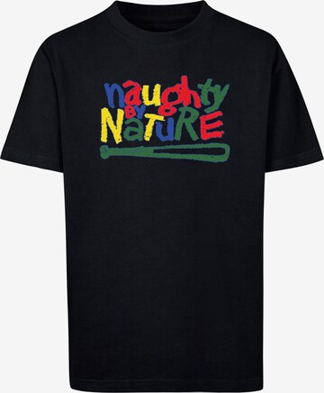 Maglietta 'Naughty By Nature' di Merchcode in nero: frontale