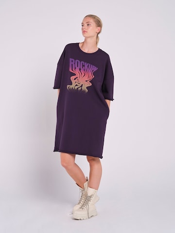Rockupy Shirt Dress 'Calla' in Purple