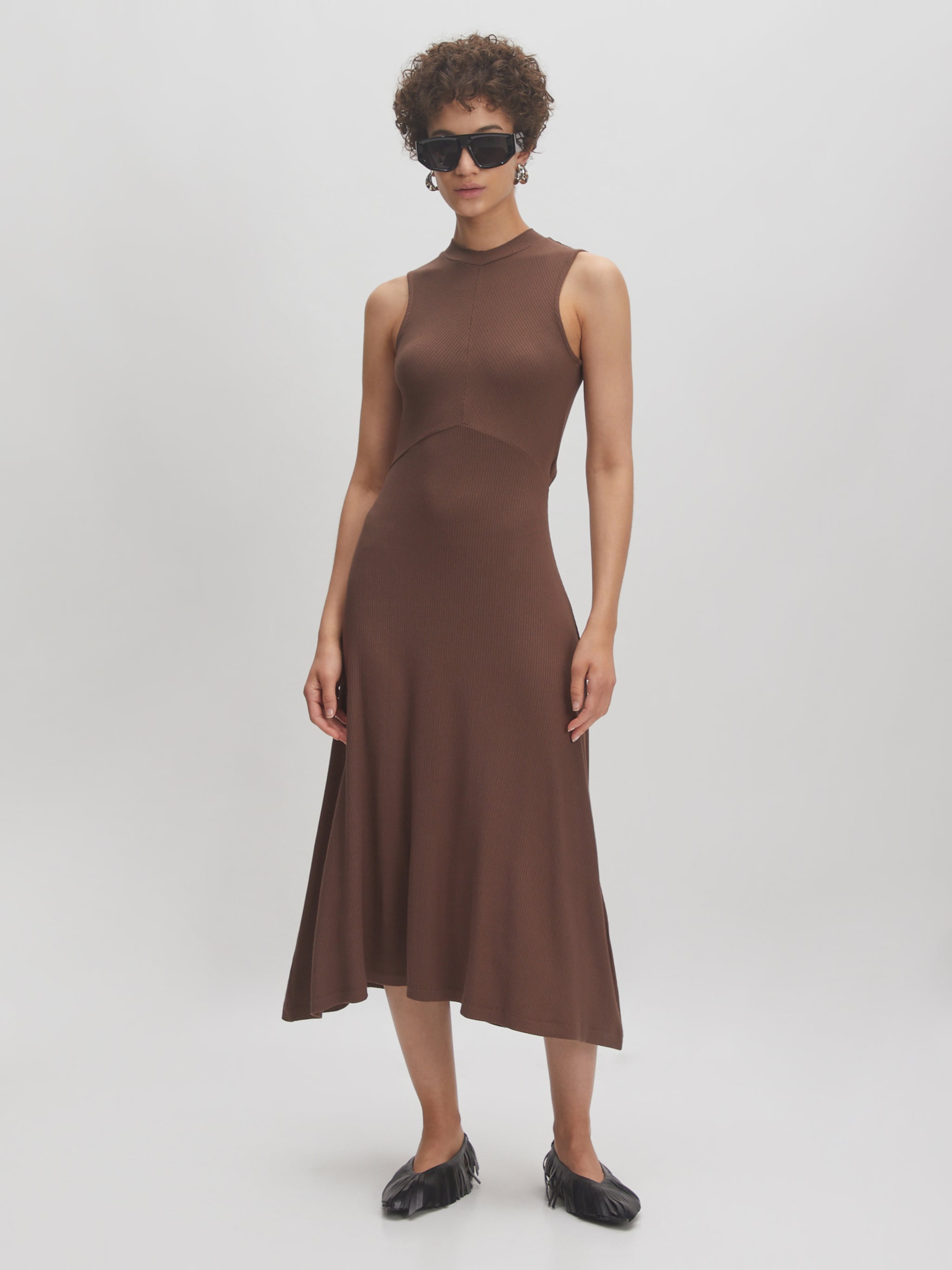 EDITED Producten Jurk 'Talia' Bruin