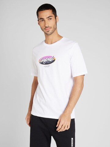 JACK & JONES Bluser & t-shirts 'TAMPA' i hvid: forside