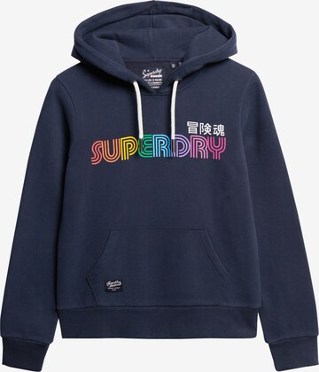 Superdry Sweatshirt in Blue: front