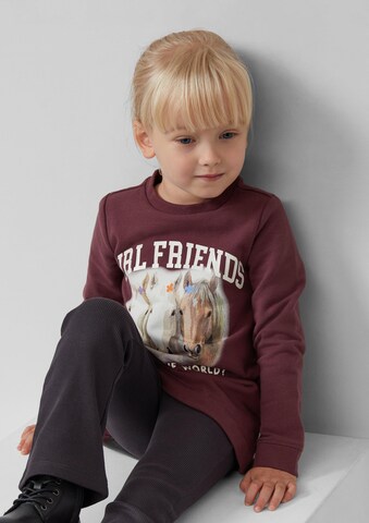 s.Oliver Sweatshirt in Rood: voorkant