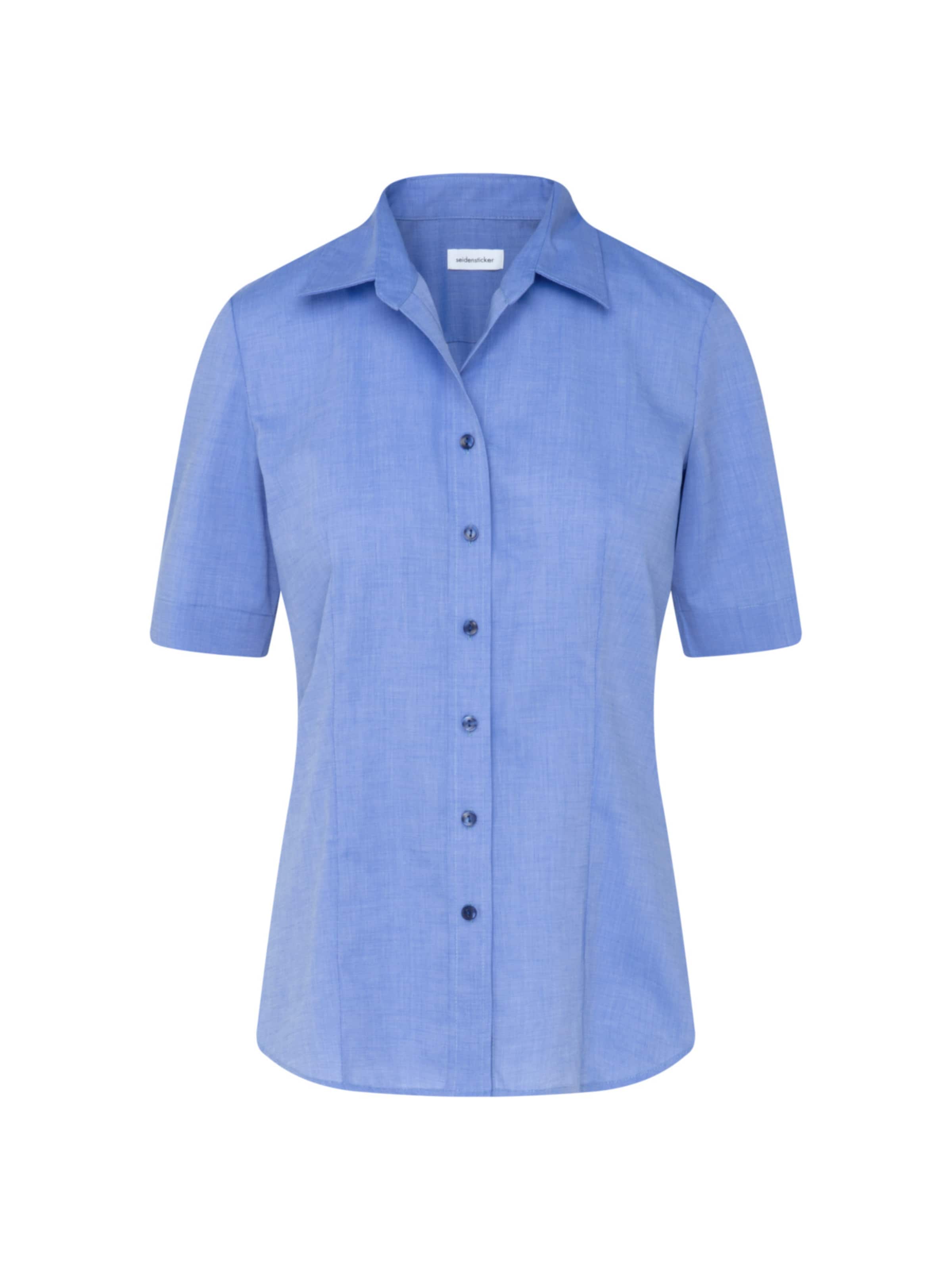 SEIDENSTICKER Blouse 'Schwarze Rose' in Blue: front