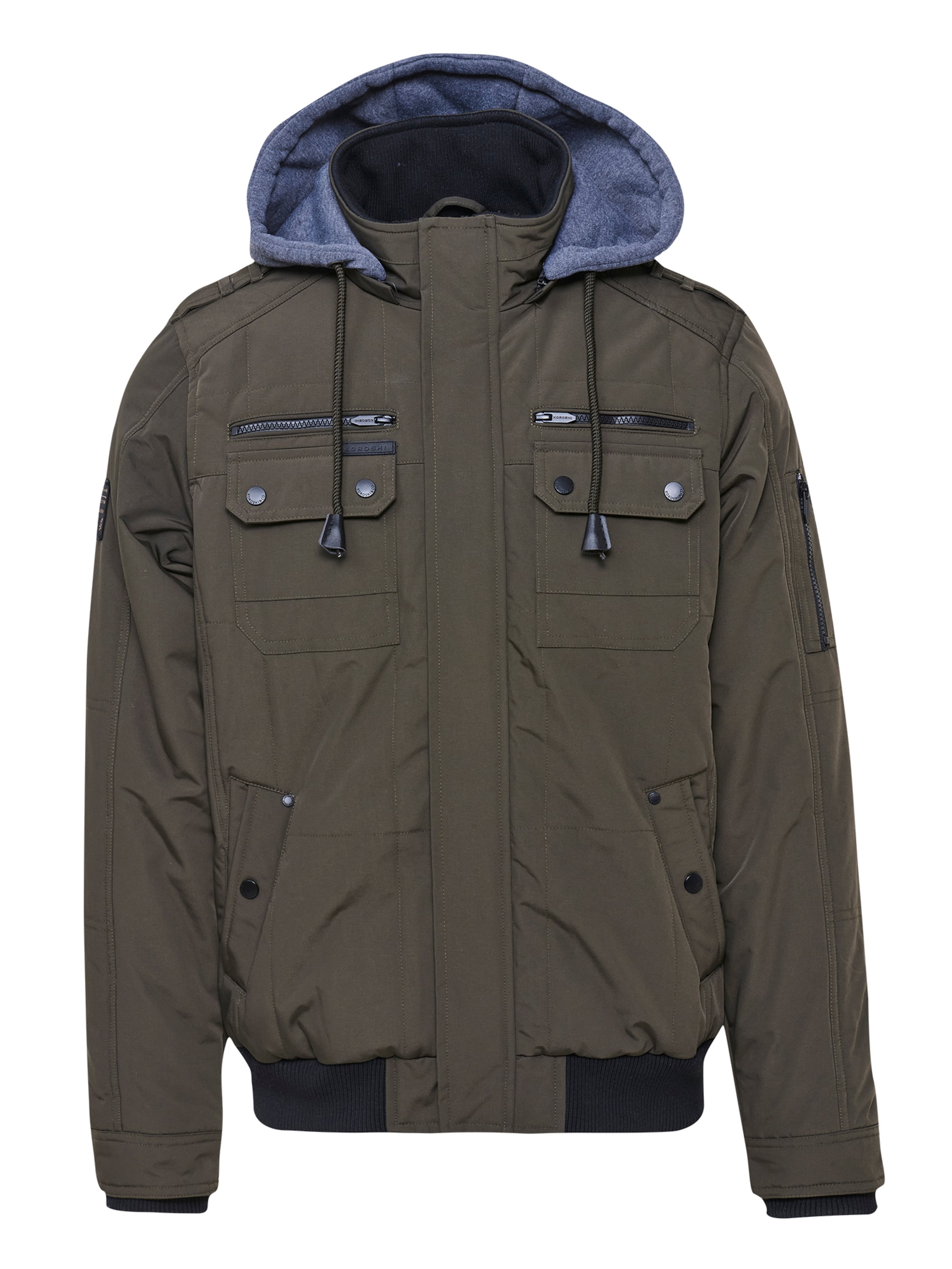 KOROSHI Vinterjacka i grön: framsida