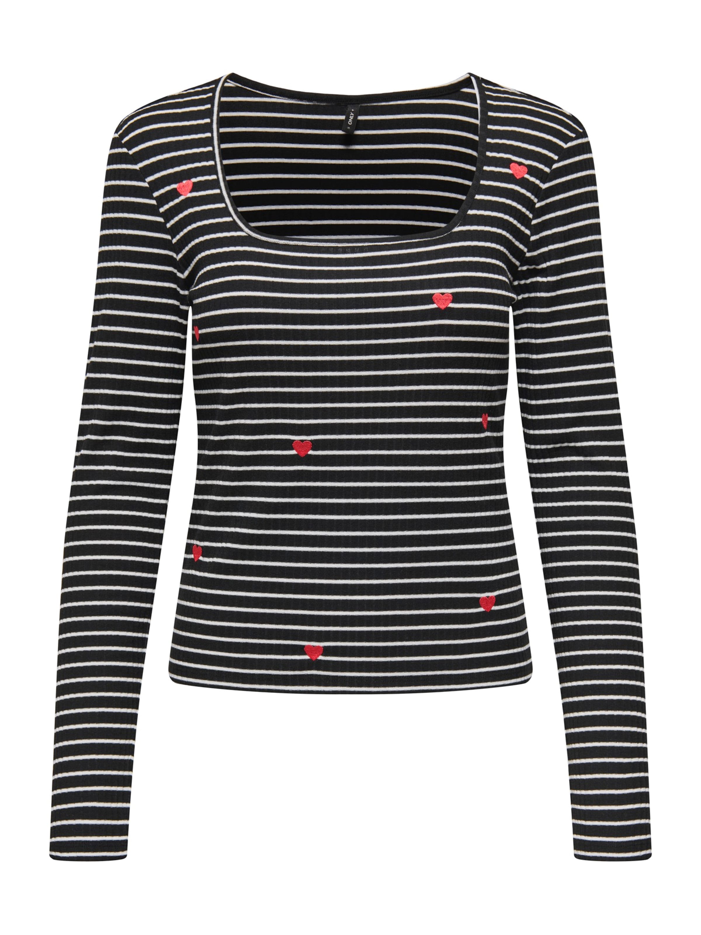 ONLY Shirt 'ONLEMMA' in Red / Black / White, Item view