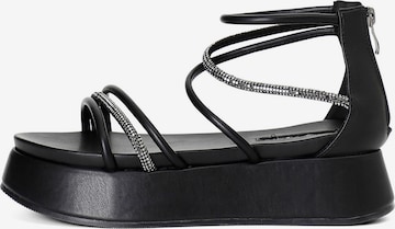 CAFè NOIR Sandaal in Zwart: voorkant