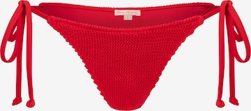 Moda Minx Bikini Bottoms 'Scrunch Tie Side Bottom' in Red: front