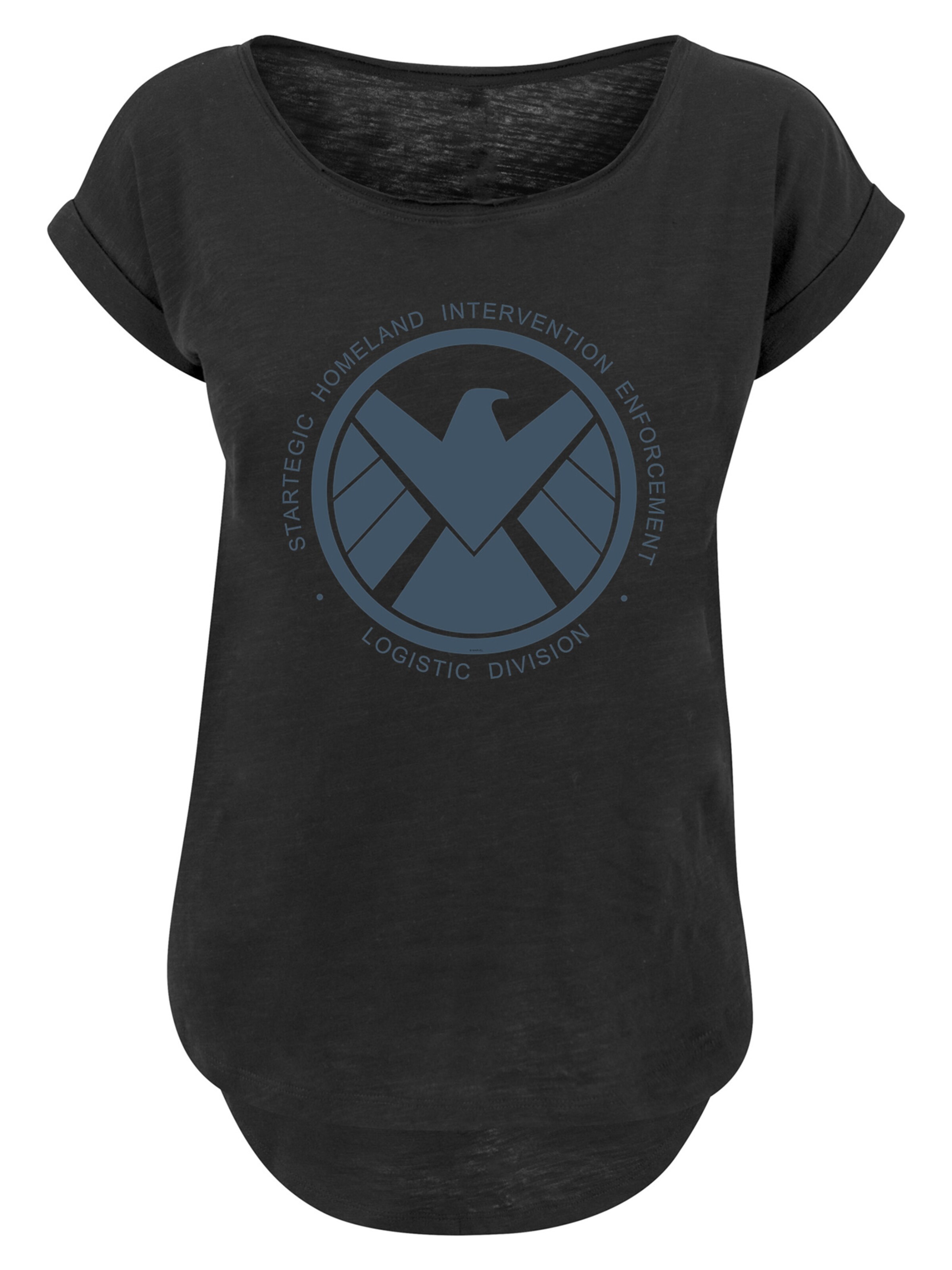 F4NT4STIC Shirt 'Marvel Avengers ' in Zwart: voorkant
