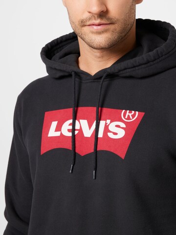 LEVI'S ® Sweatshirt 'Standard Graphic Hoodie' in Zwart