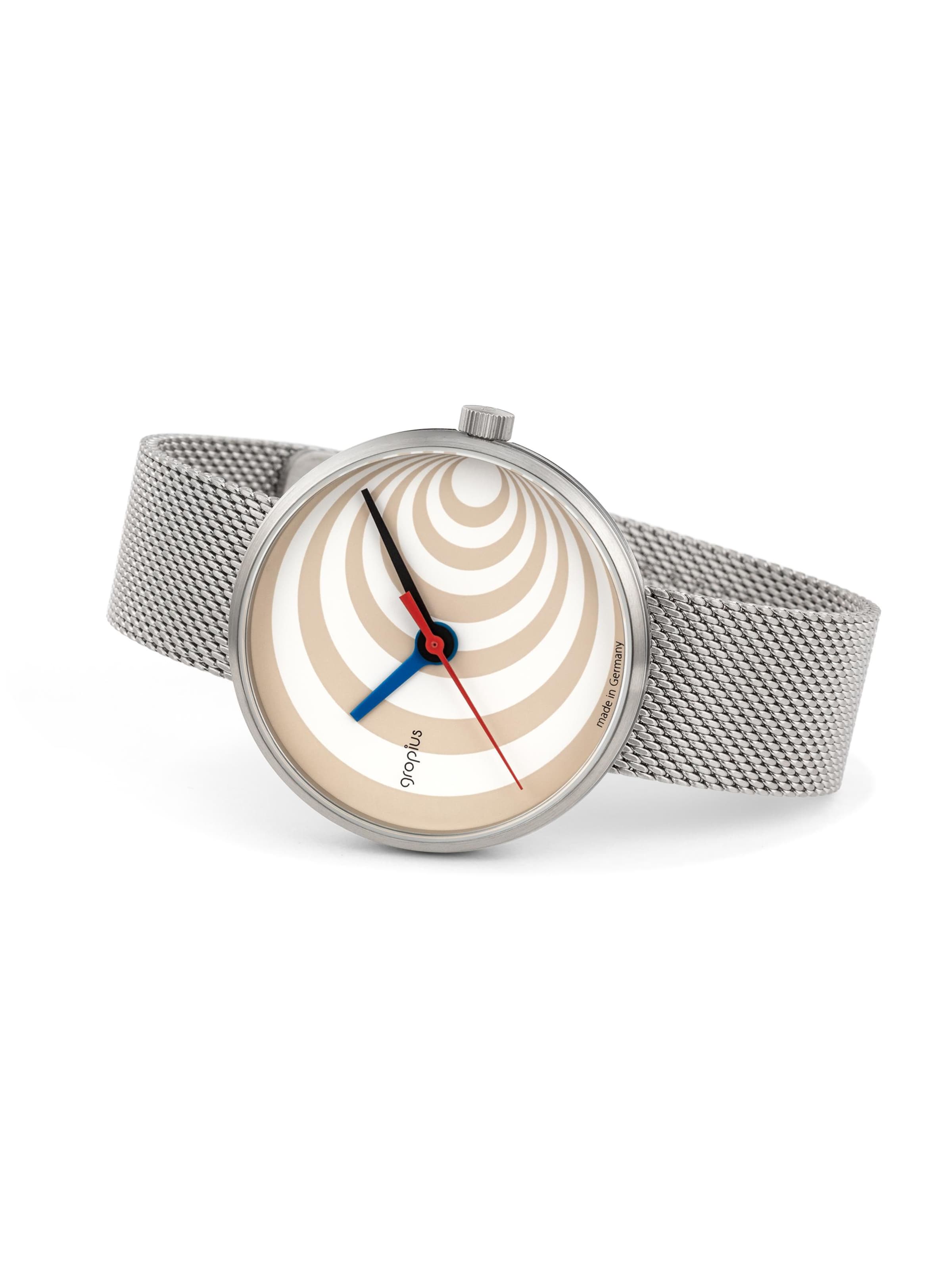 WALTER GROPIUS Analog Watch 'EXCENTRIC' in Brown