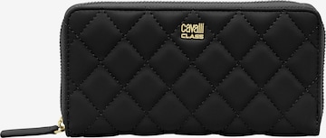 Cavalli Class Wallet in Black: front